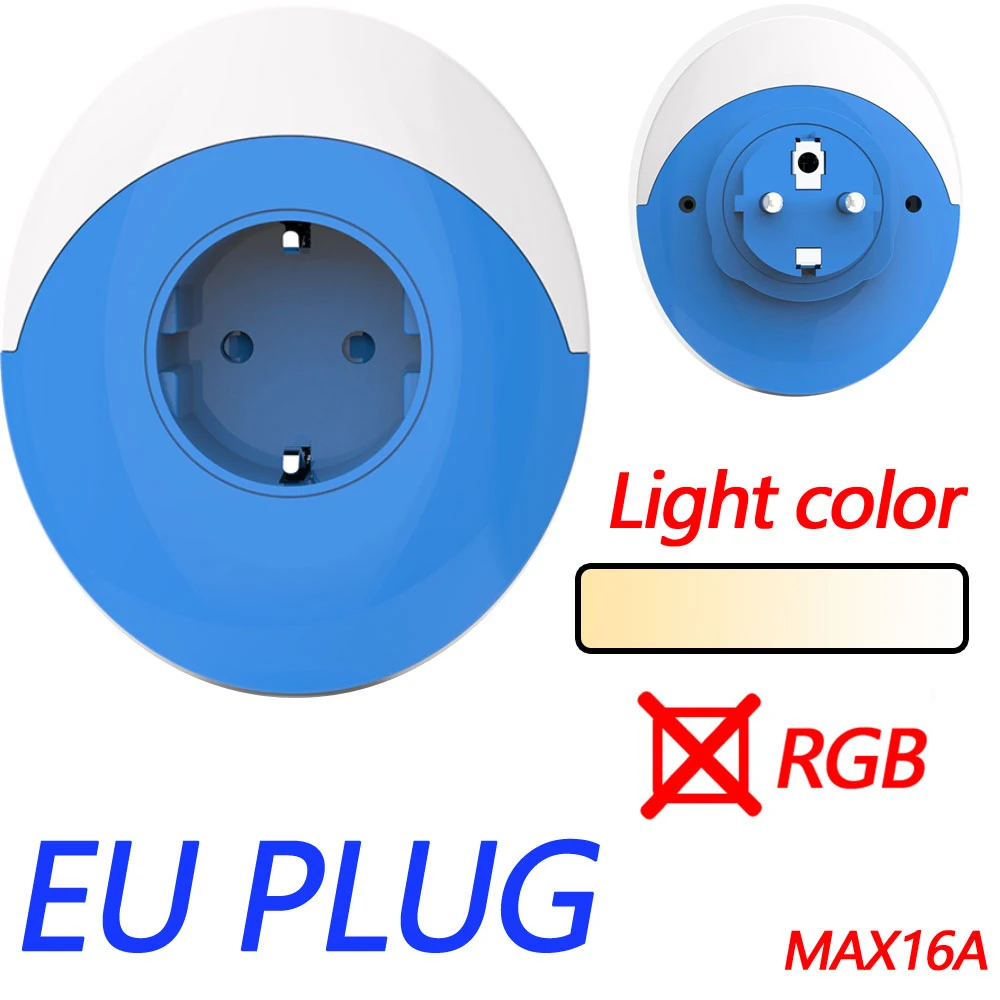 Wifi Smart Night Light Plug EU AU JP UK US Adattatore Colore LED Luce Homekit Presa Controllo vocale Funziona con Alexa Google Home Tuy