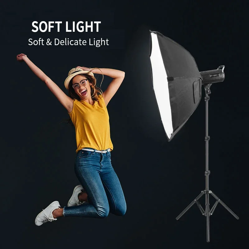 Zomei Photography Studio Lighting Kit 150W LED Video fill light Lamp Bowen Stand light Kit softbox Set