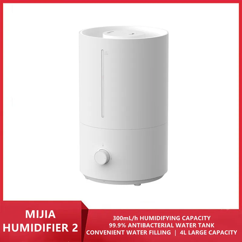 

YOUPIN MIJIA Air Humidifier 2 4L Mist Maker Bedroom Aroma Diffuser Home Essential Oils Diffuser 99.9% Antibacterial Water Tank