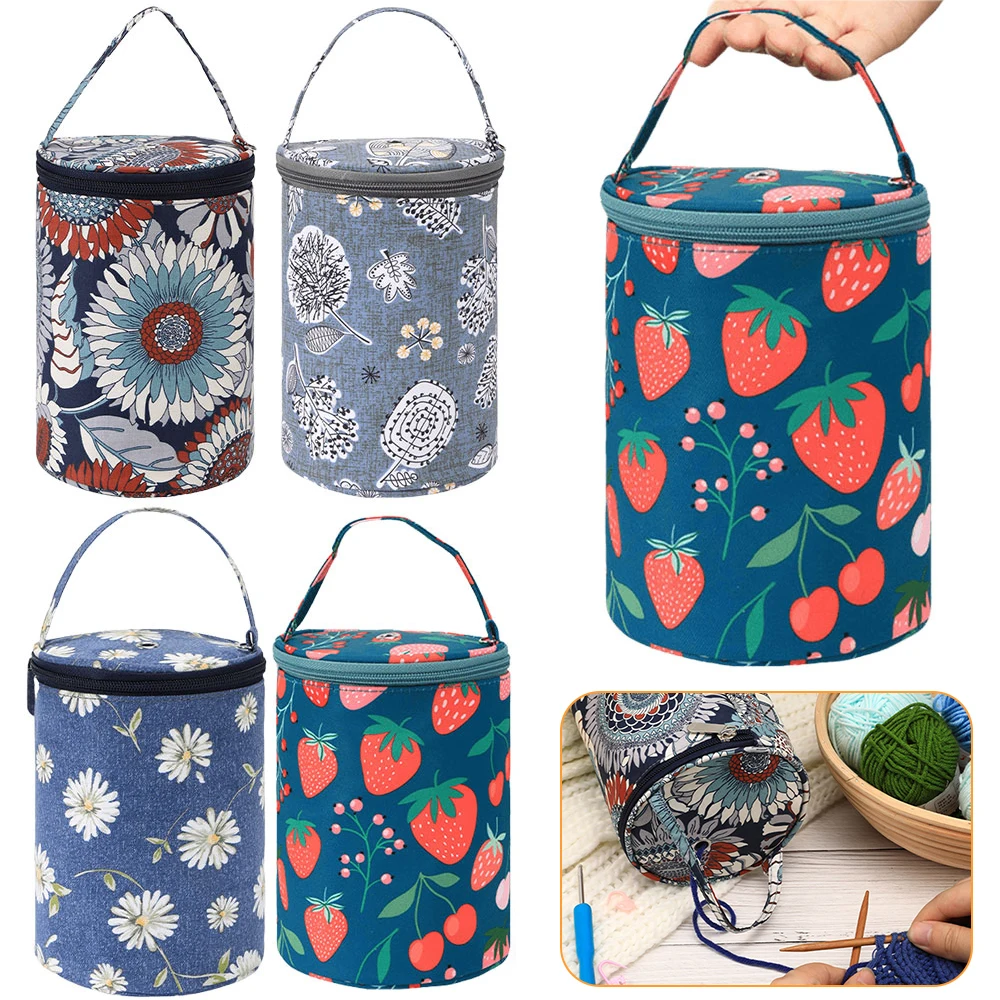 Strick häkel tasche große Kapazität Nähnadeln Handtasche Oxford Stoff Strick nadeln Tote Organizer zum Häkeln DIY Handwerk