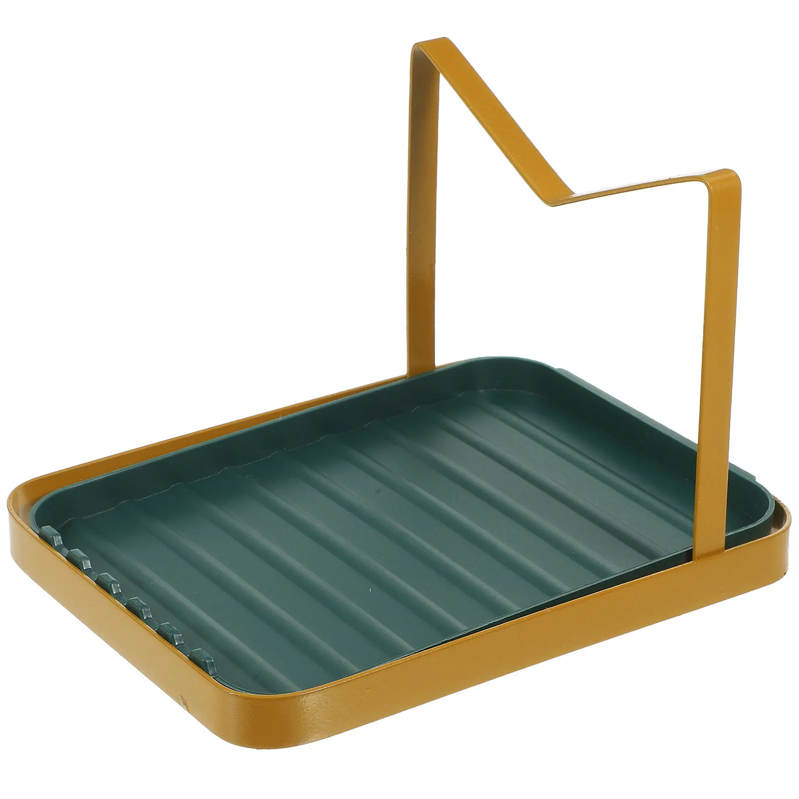 

1pc Pot Lid Holder Kitchen Organizer Spoon Rest Pan Cover Stand For Countertop Cooking Utensil Storage Rack Kitchen Gadget