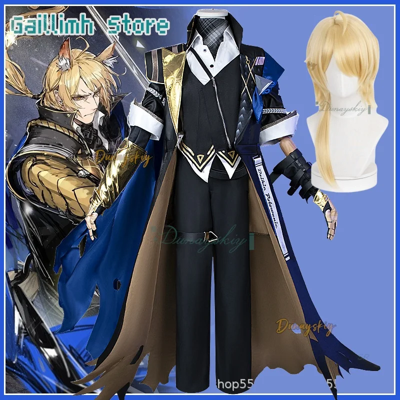 

Młynar Lynar New Skin Косплей 코스프레 Игра Arknight Парик Обувь Mlynar Куртка Пальто Брюки Толстовки Мужчины Ролевая игра Хэллоуин Вечеринка