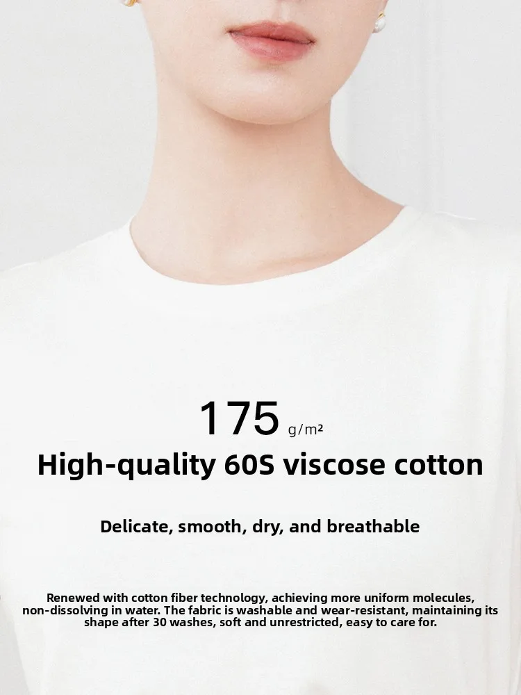 

Summer Liquid Ammonia Cotton ort Sve Base irt Women's Faionable Slim Fit T-irt Casual Sle round Ne Top