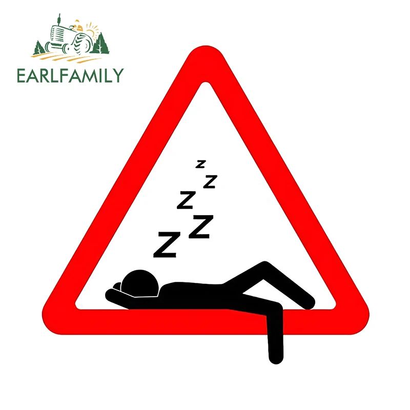 

EARLFAMILY Предупреждение, я спящий автомобиль, наклейка, знак граффити, палочка, рисунок, креативные эскизы, наклейка, забавный устойчивый к царапинам декор для окон