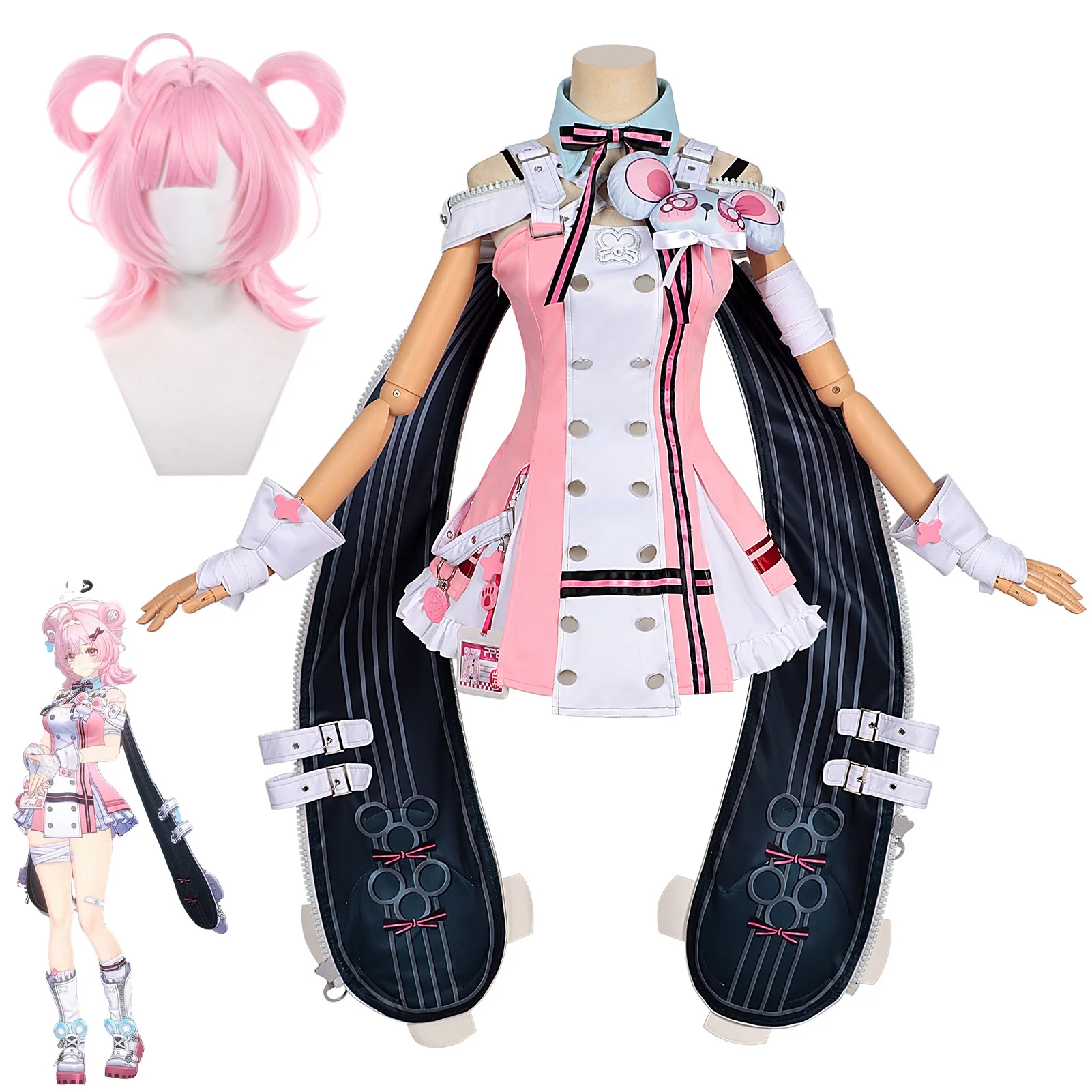 

NTE Chiz Cosplay Costume Neverness to Everness Chiz Dress Accessories Full Set Anime Role Play Costumes