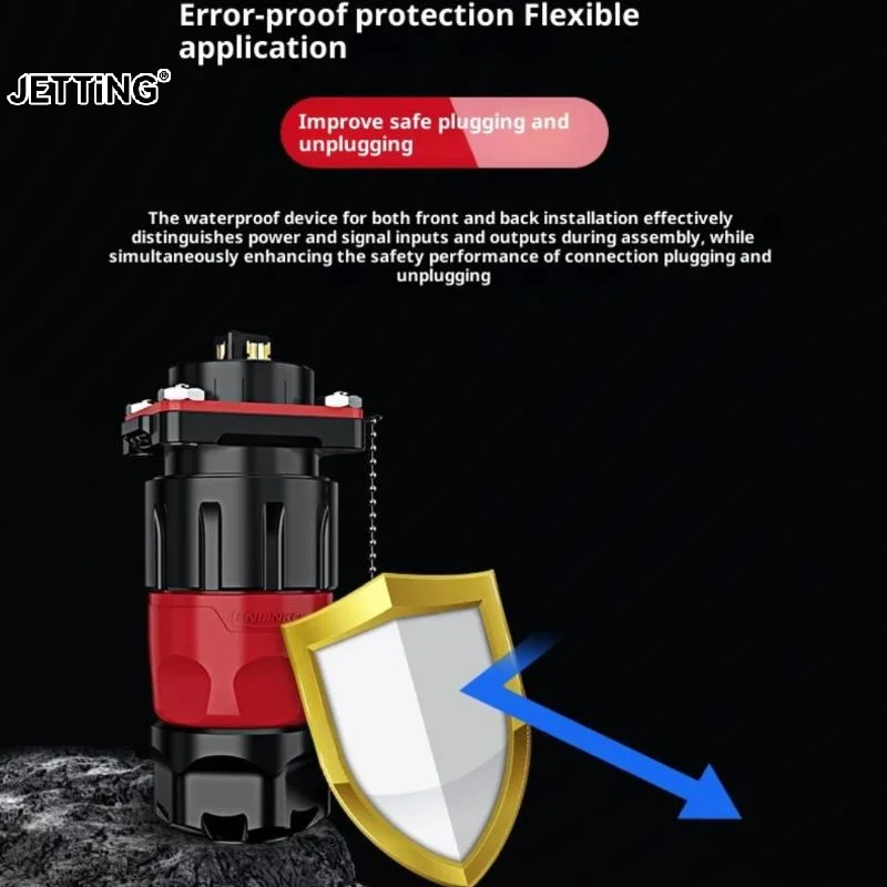 1 Set M20 2/3/4 Pin Cable Electronic Wire To Board PBT Plastic Panel Mount 20A Waterproof IP68 Connector