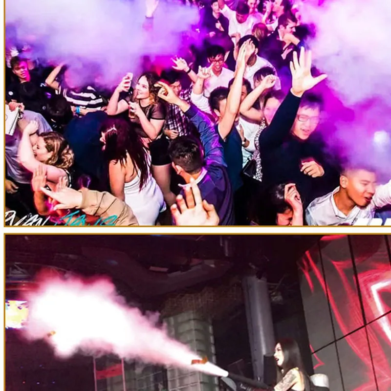 

CO2 DJ LED Colored Paper Air Column Gun Portable Sprayer Handheld Atmosphere Interaction Dry Ice Equipment For Stage And Concert