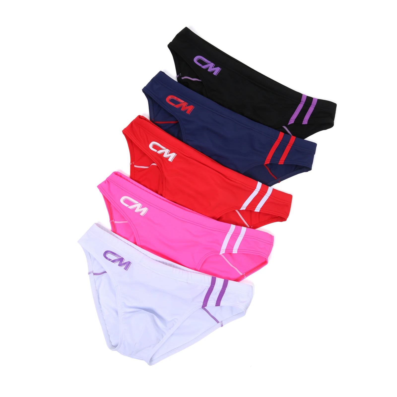3pcs Men Swimming Trunks Fashion Drawstring Bathing Suit Shorts Bulge Pouch Swim Briefs Man Sunga Bikini Bottoms Y2K Swimwear