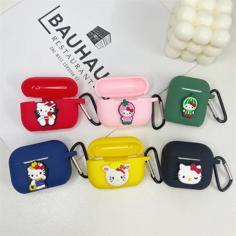 MINISO Sanrio Hello Kitty Earphone Cover For Apple AirPods 1 2 3 Generation Airpods Pro/Pro2 Wireless Bluetooth Headphone Case