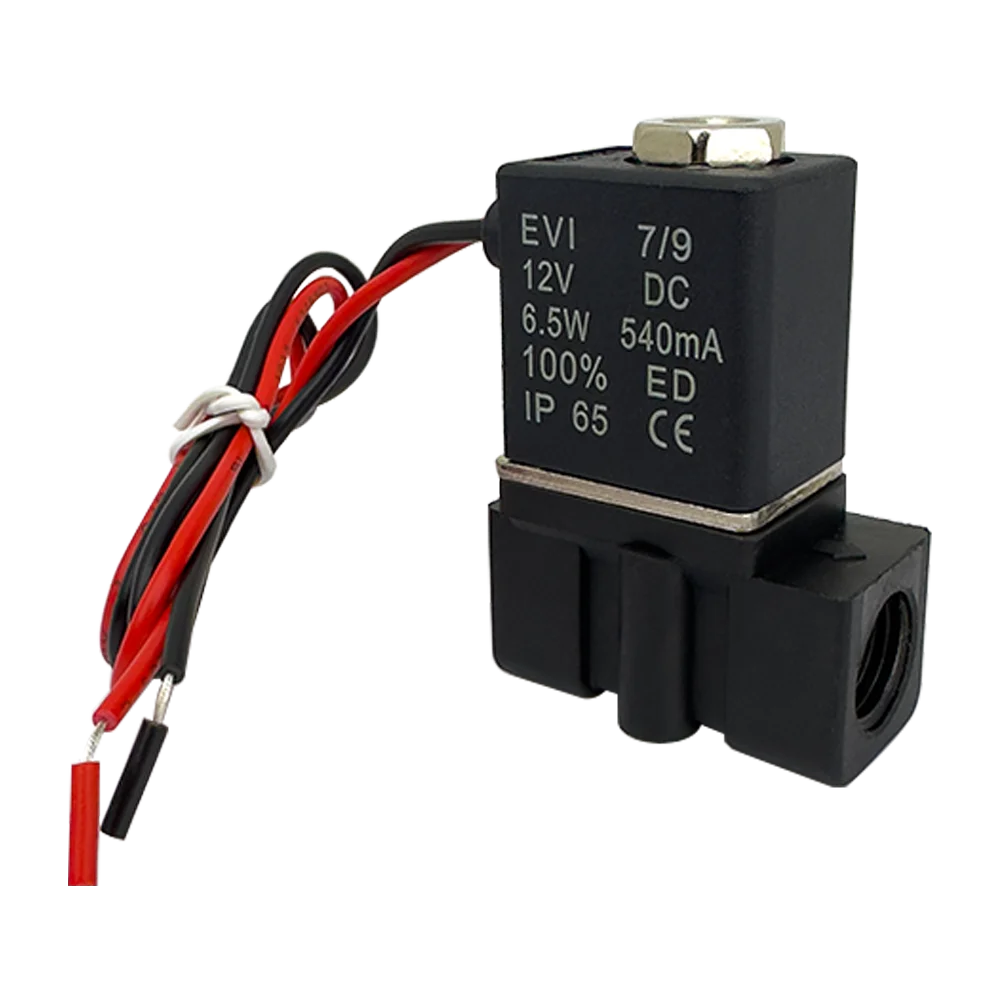 DC12V 24V AC110V 220V Normally Closed 1/4"Silent Oil Free Bidirectional NormallyClosed Pneumatic Solenoid Valve image 6