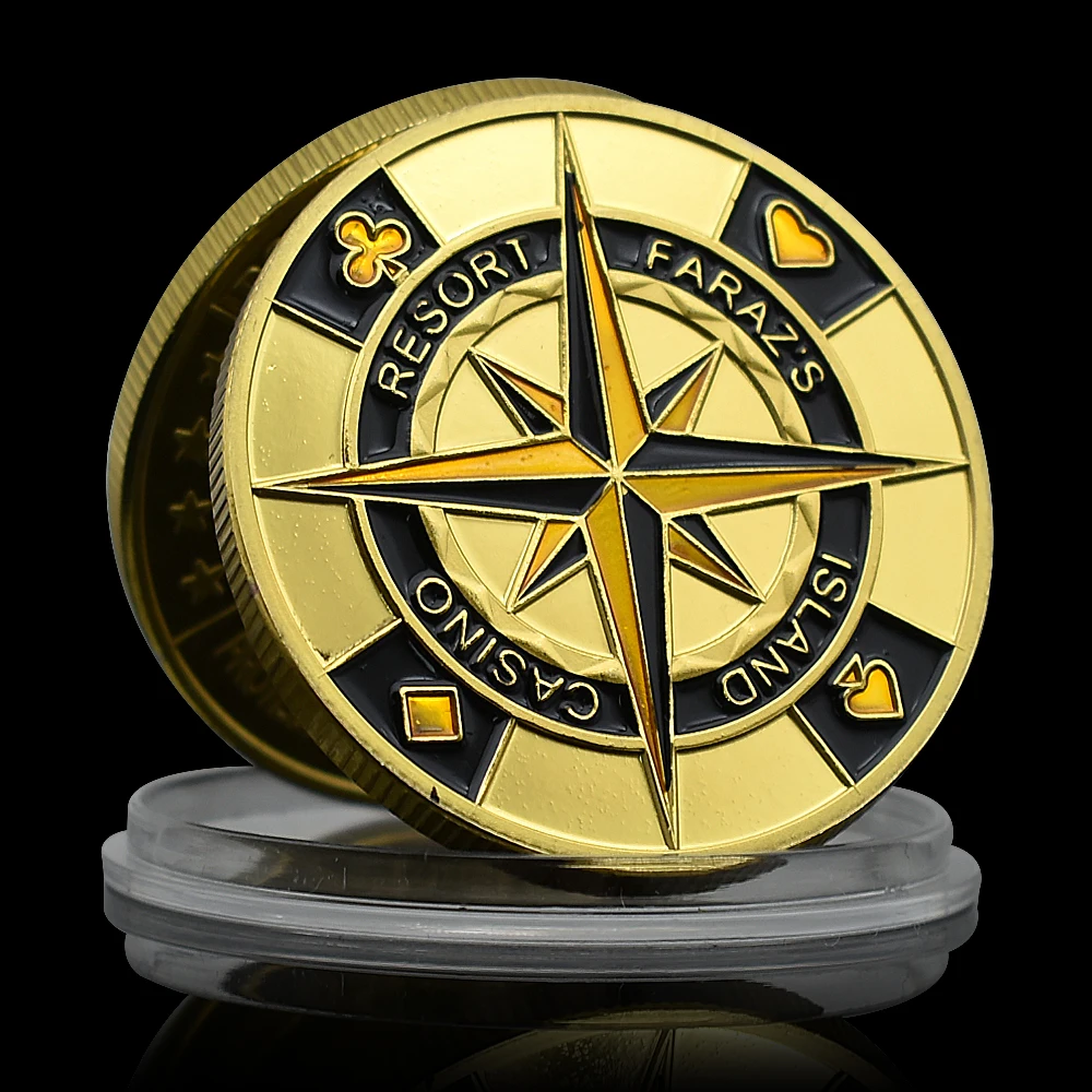 Casino Poker Card Press Challenge Coin  