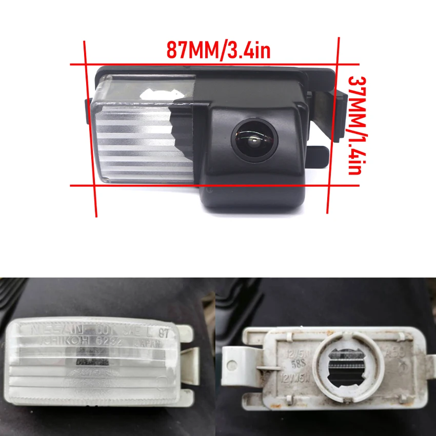 140°Car Reverse Camera For Nissan 350Z Z33 2002 2003 2004 2005 2006 2007 2008 2009 CCD Full HD Night Vision Car Rear View Camera