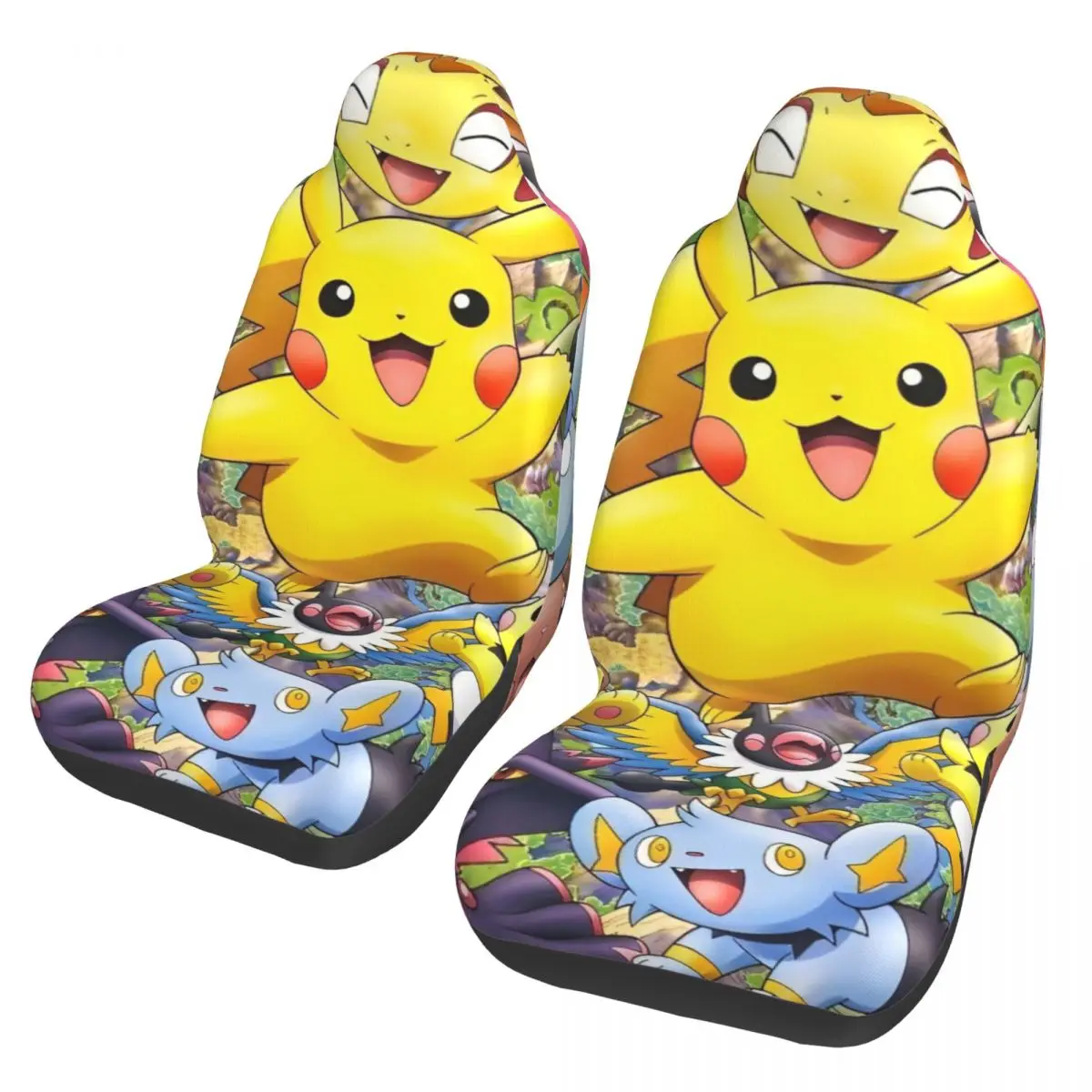 

Cute Cartoon Manga Poke-Mon Universal Car Seat Cover Waterproof Travel Car Seat Covers Fiber Fishing