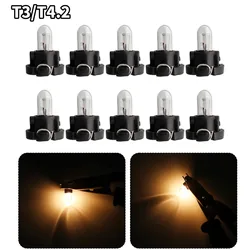 5/10PCS T3 T4.2 12V Super Bright Auto Interior Instrumento Bombillas LED Bulbs Auto Dashboard Lamps Car Dashboard Lights