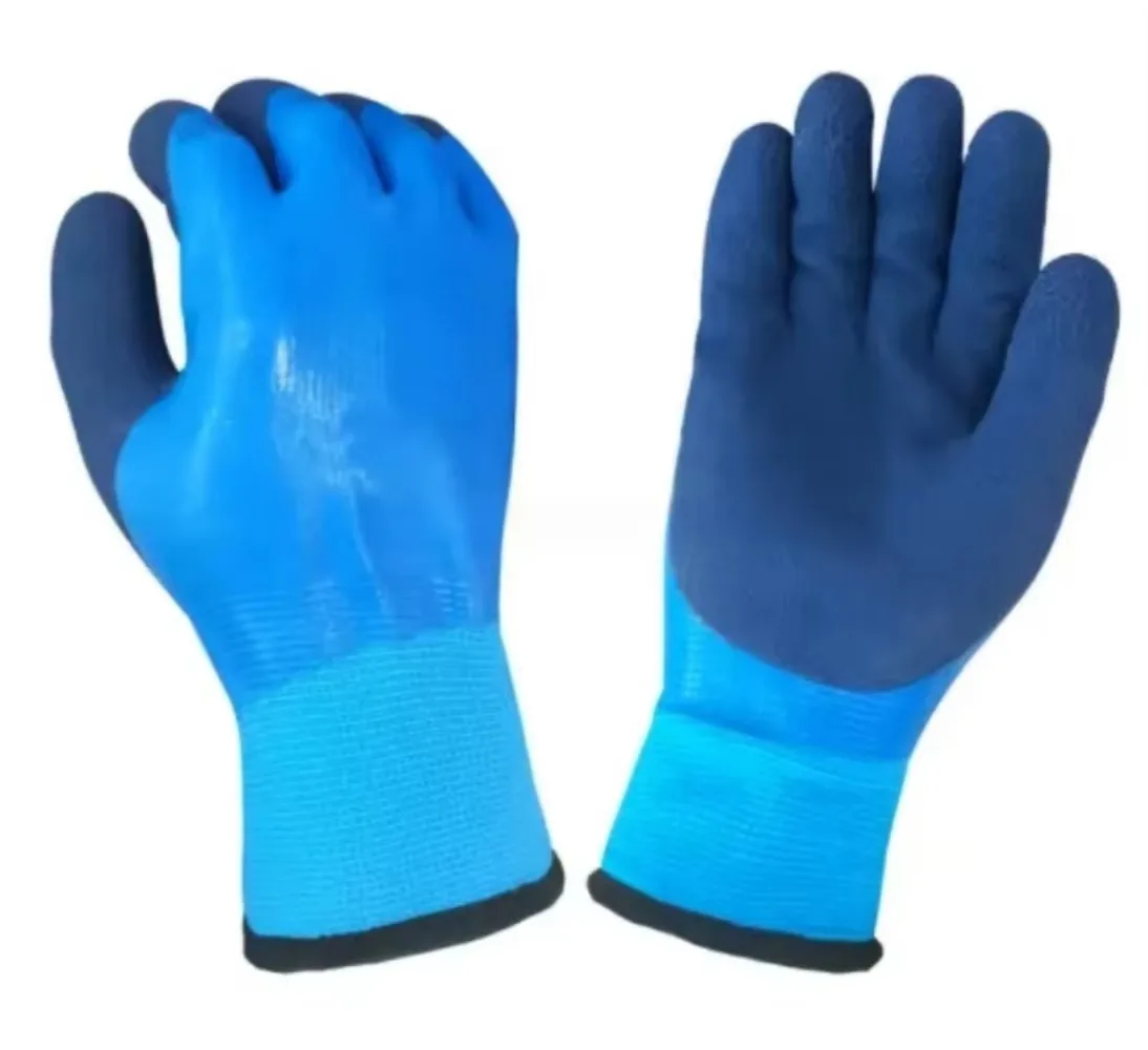 Cotton and Latex Waterproof, Non-slip and Cold-proof Safety Gloves, Suitable for Gardening Work and Labor Protection