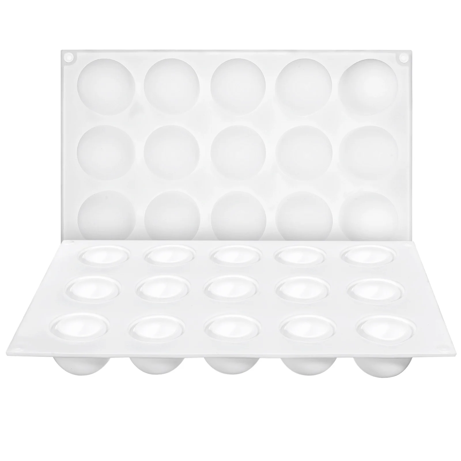 

2Pcs Silicone Mousse Baking Molds Round Shape for Mousse Cake Chocolate Dessert Truffle Sphere Accessory Silicone Chocolate Mold