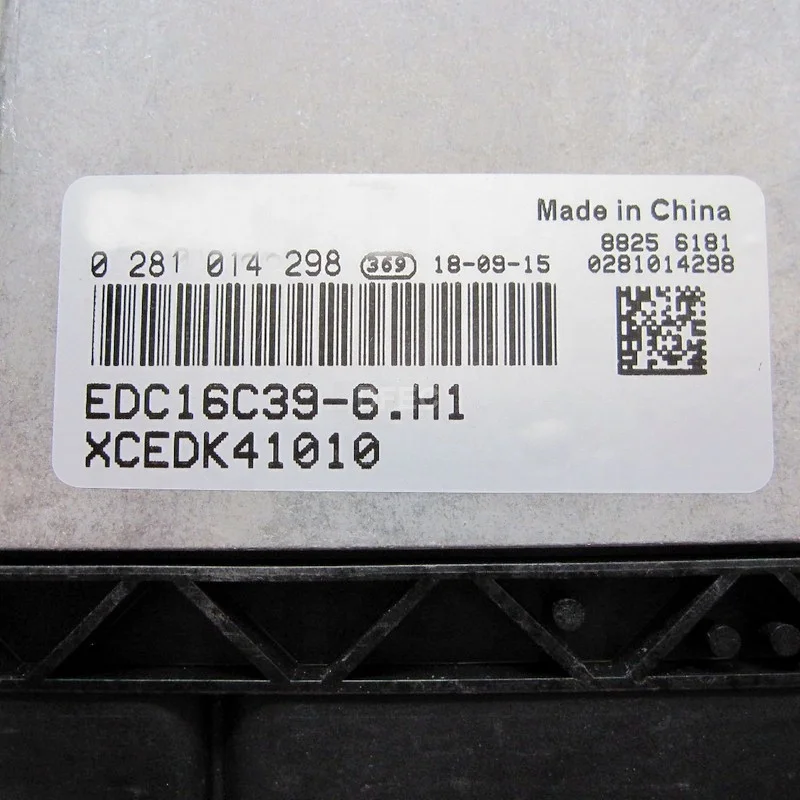 Unidad de control del motor de maquinaria de construcción EDC16C39-6 ECU 0281014298