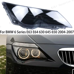 Car Headlight Cover For BMW 6 Series E63 E64 2004 2005 2006 2007 Headlamp Glass Lens Lamp Shade Shell Transparent Lampshade