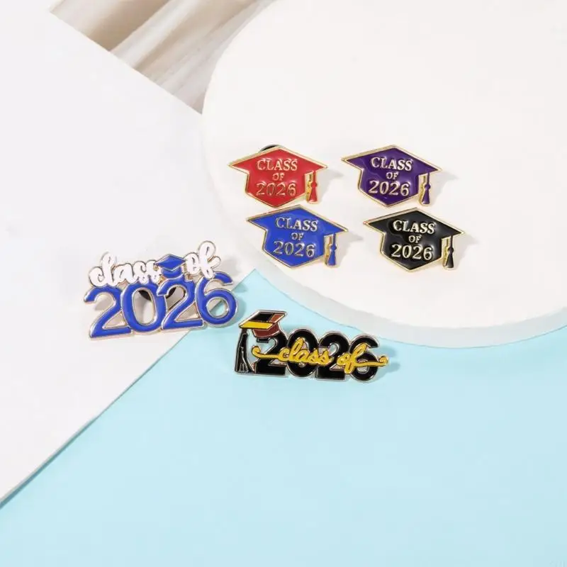  Classical 2026 Academic Achievement Brooch Pin High End Alloy Commencement Pin For Graduates And Scholars