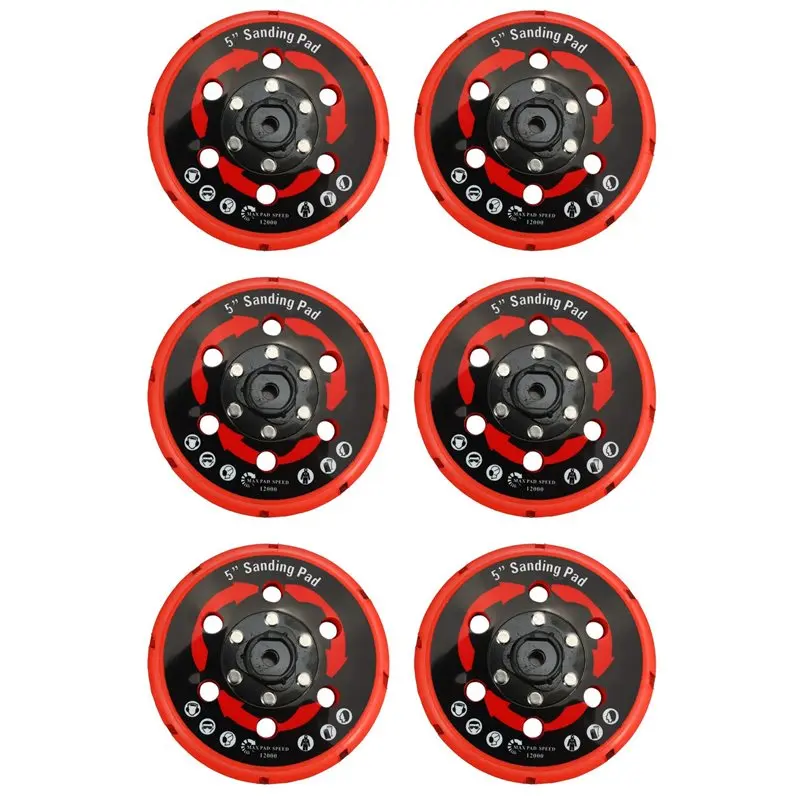ABJO-6X Backing Plate For Dual Action Polisher Da Polisher Backing Plate Back Holder 5 Inch 125Mm