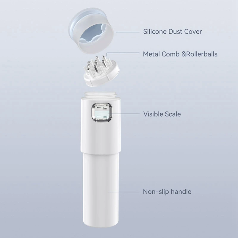 2In1 فرشاة تدليك فروة الرأس للطب زيت طبيعي مصل زيت فروة الرأس قضيب لنمو علاج الشعر 1 قطعة
