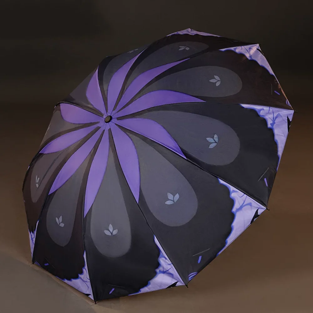 Vivian Folding Umbrellas Cosplay Costume Wig Shoe Feather Brolly Bumbershoot Anime Zenless Zone Zero Umbrella Accessories - view 2