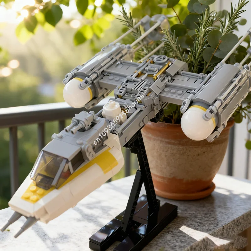

781 шт. MOC Y Wing Rebel Fighter Star Battle Модель Строительные блоки Игрушечная конструкция Сборка DIY Творческие рождественские подарки Кирпич