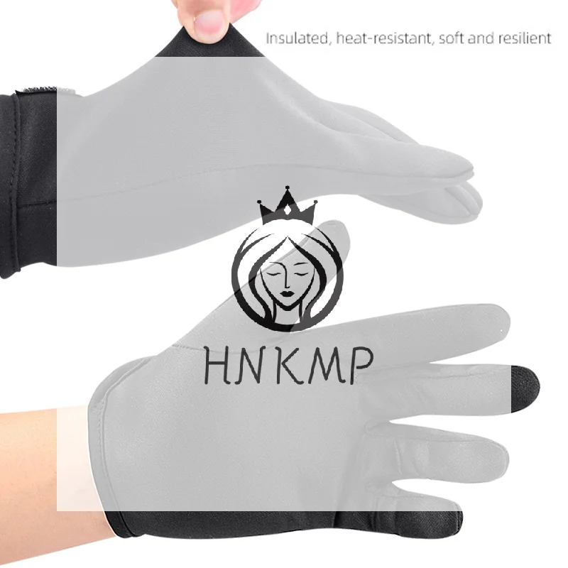 Hair Straightener Perm Curling Hairdressing Heat Resistant Finger Glove Heatproof Protective Gloves Hair Styling Tools