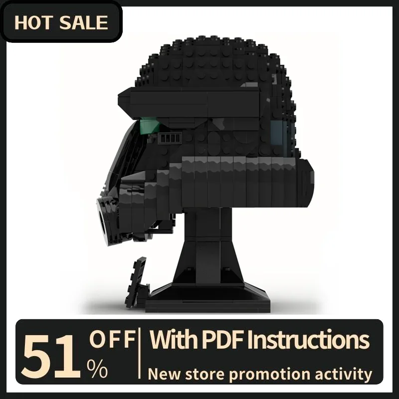 New 738Pcs Space Wars Series Movie Character Helmet Death Soldier Model Custom Puzzles Diy Creative Ideas toys Birthday Gifts