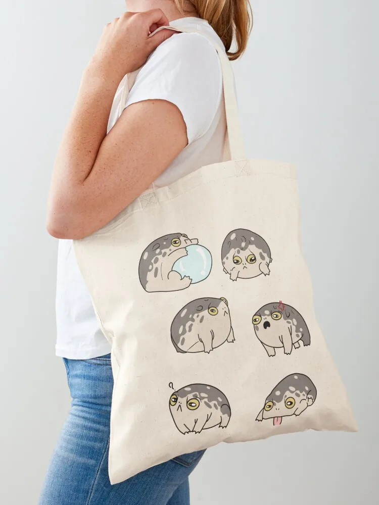

Desert Rain Frogs Tote Bag Big bag women ecological bags foldable reusable bag shopper women canvas
