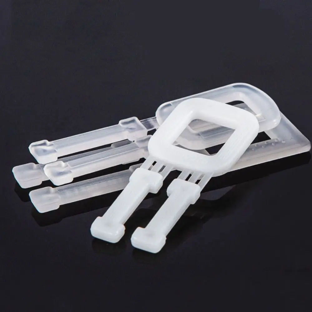 

White Packing Strap Buckle Transparent PP Material Plastic Packing Buckle Effective 60x25 Mm Belt Buckle Transportation