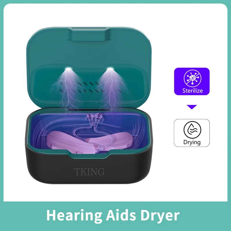 

Hearing aids Uv Dryer Hearing Aid Maintain Care Accessory Timing and 2 Temperature Mode Dehumidifier Extend Hearing Aid Life