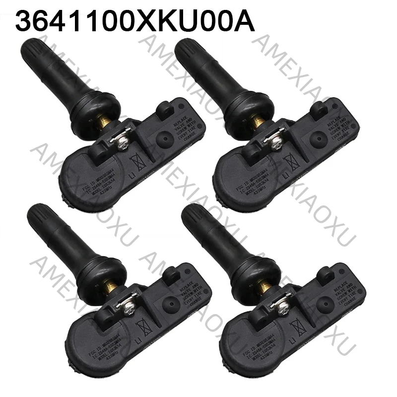 4Pcs TPMS 433MHZ Tire Pressure Monitor System Sensor 3641100XKU00A 3641100XSZ08A For Great Wall Haval M4 H1 H2 H5 H8 H9 M2 AMEXI