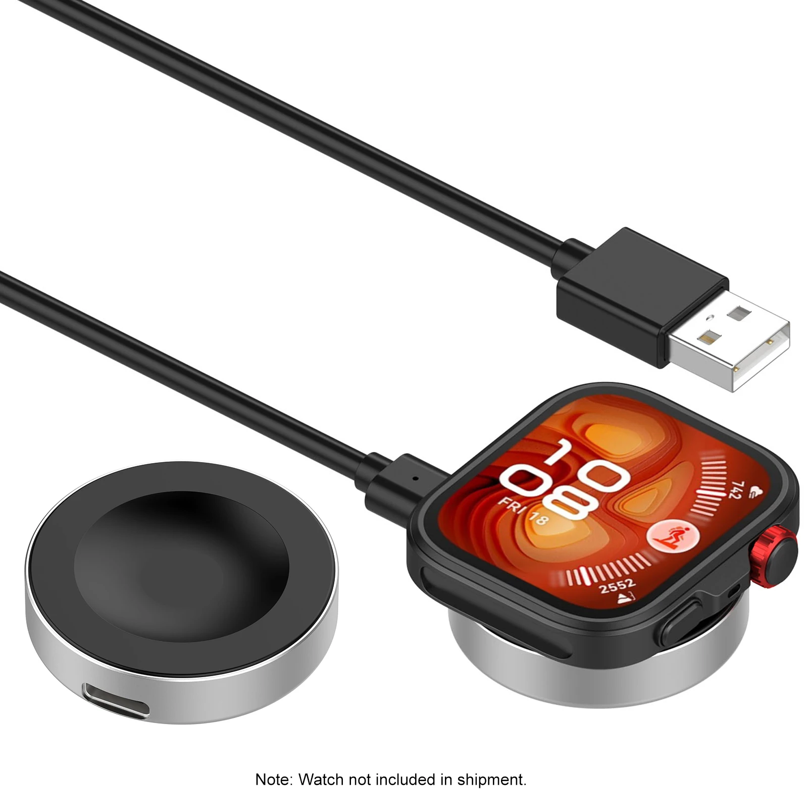 

Replacement Watch Charger Dock for Huawei Watch Fit 4/GT6/GT5 Series Replacement Charging Cradle Adapter Dock Detachable Version