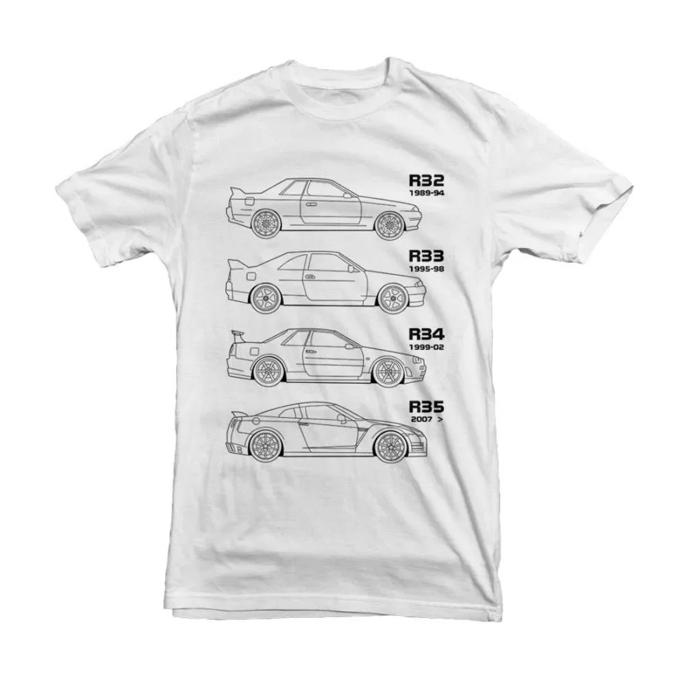 Japanese Classic Car Gtr Skyline Tshirt Drift Fans T Shirt Men Hot Fashion Solid T Shirt T Shirt Men Cotton Tops Tees Streetwear