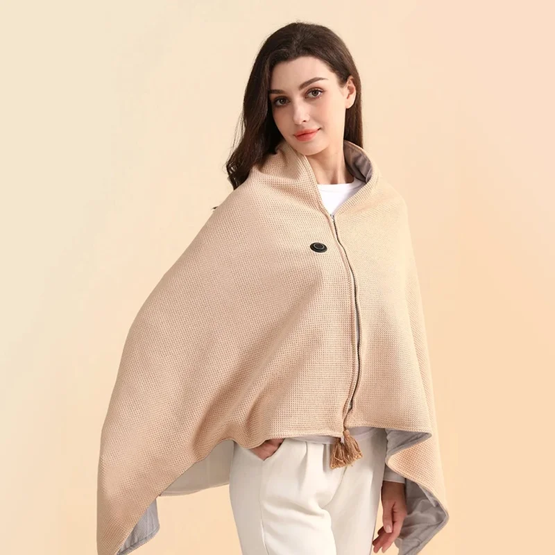 شال بطانية تسخين USB محمول مع 3 مستويات تسخين، مثالي للاستخدام المنزلي والمكتبي، جهاز تدفئة الجسم لدفء مريح #2