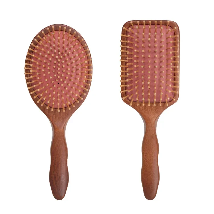 Bamboo Wooden Hair Brush Massage Comb Scalp Massager for Hair Growth Anti-static Straightening Brush Soft Beard Baby Beech Brush