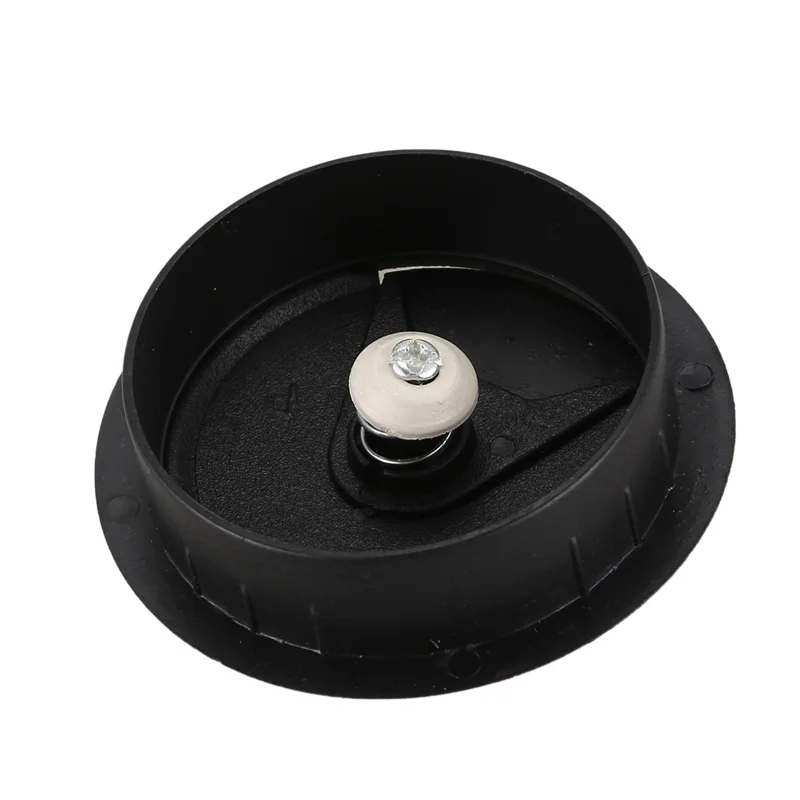 ABRS-8 Pcs 50Mm Diameter Desk Wire Cord Cable Grommets Hole Cover Black