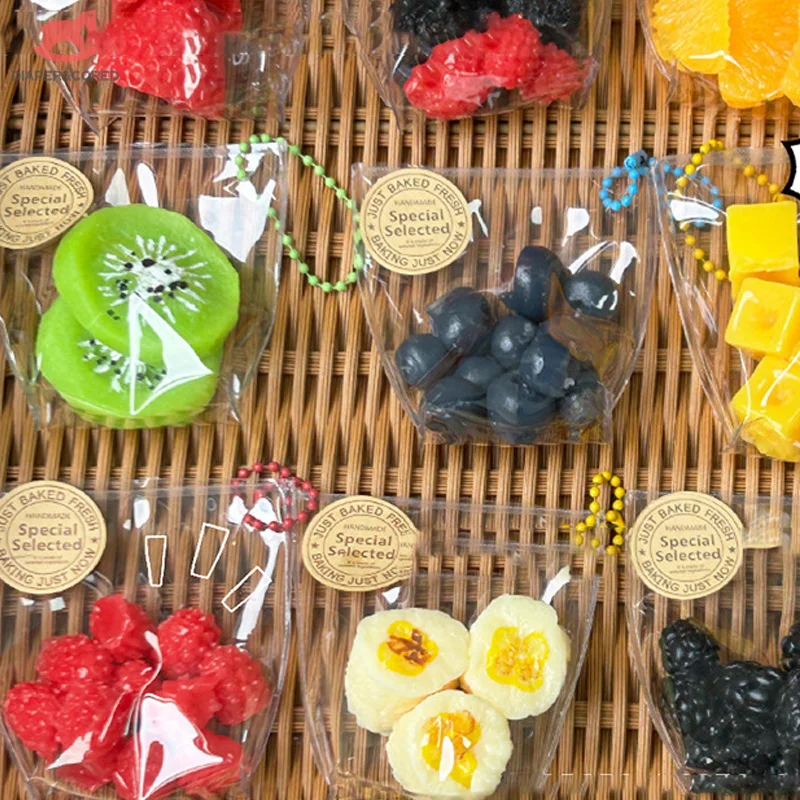 

1Pcs Simulation Mini Fruit Bag Stress Relief Toy Sticky TPR Relief Fidget Toy Mini Relief Squeeze Toy Gifts For Kids
