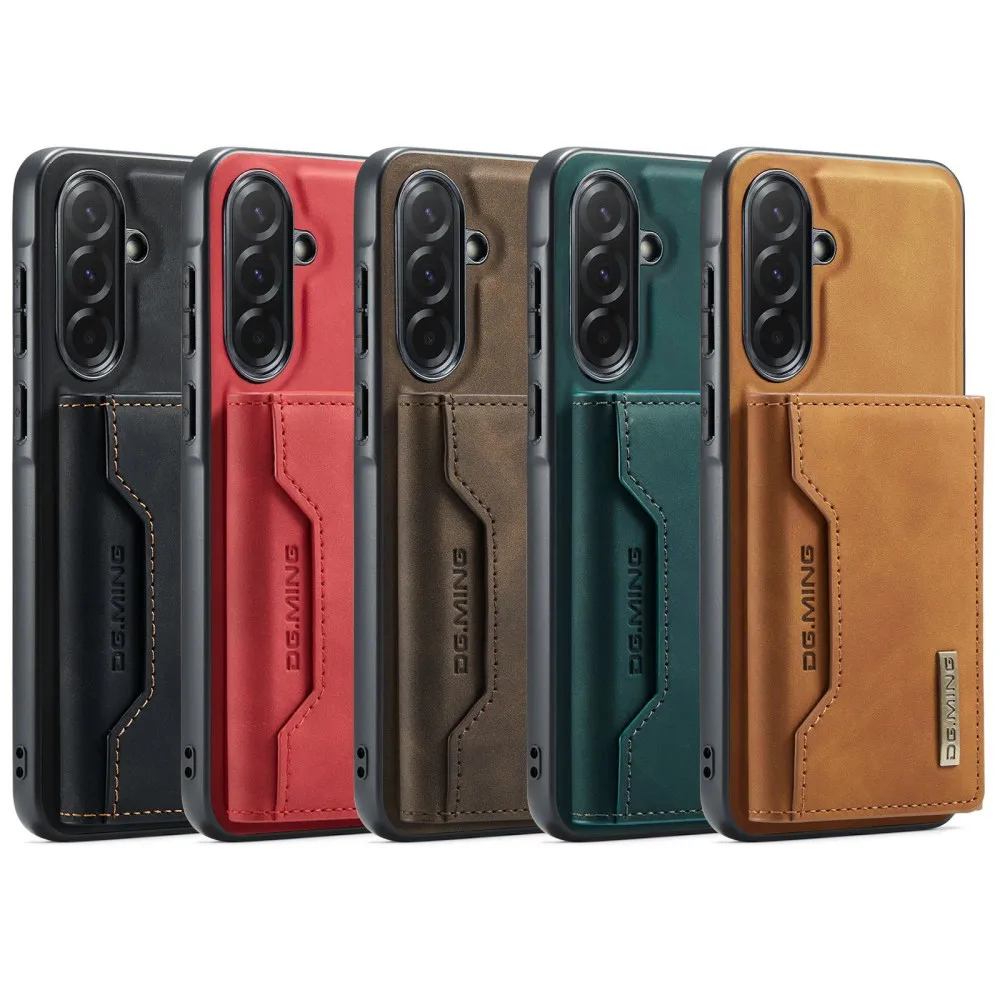 

DG.Ming Luxury Phone Case For Samsung Galaxy A37 A57 A36 A56 Magnetic Leather 2 IN 1 Wallet Card Holder Shockproof Back Cover