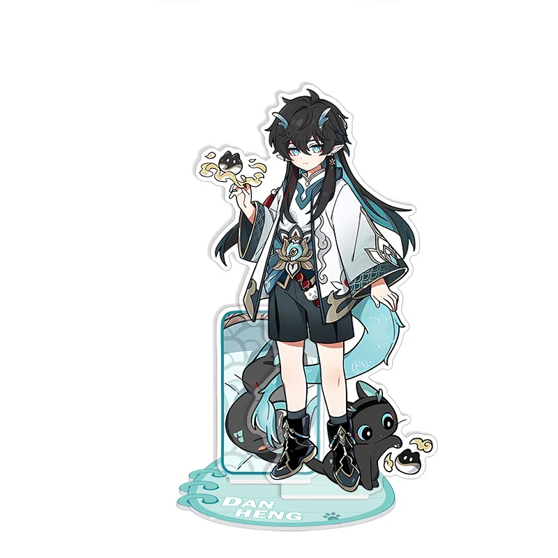 10 cm Spiel Honkai Star Rail Acryl Figur Stand Topas Fu Xuan Dan Heng Jingliu HuoHuo Argenti Cosplay Schlüsselbund Abzeichen Pin – Detail 5