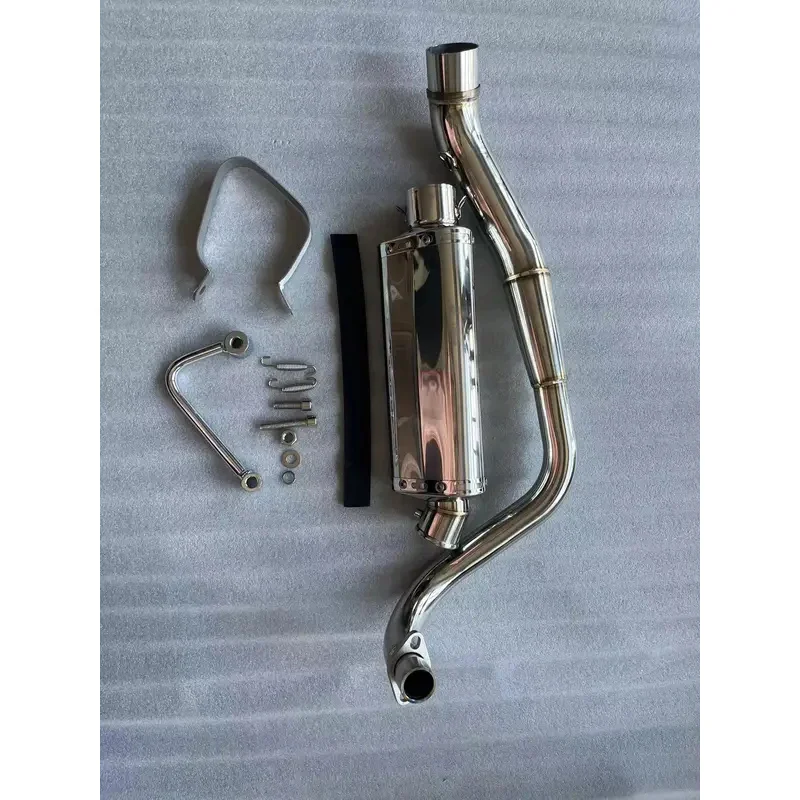 Wholesale Stainless Steel Short Version Down Pipe Exhaust Muffler Classic Mini Bike Aftermarket Upgrade Parts