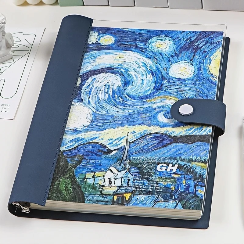 detachable-thickened-notebook-cover-soft-transparent-diary-notebook-for-college-students-postgraduate-exams-record-keeping