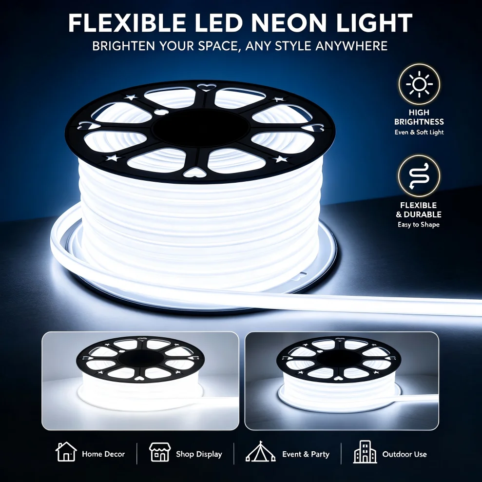 288LEDs/m COB LED Strip 220V Dimmable LED Tape with EU Power Plug 3000K 6000K RA90 Outdoor Garden Bedroom Kitchen Lighting