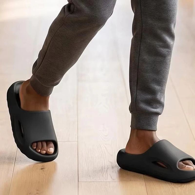 Rafford Men's & Women's Sport Slides, Open Toe Non-Slip Beach Bathroom Slippers, Lightweight Indoor Outdoor Couple Sandals image 3