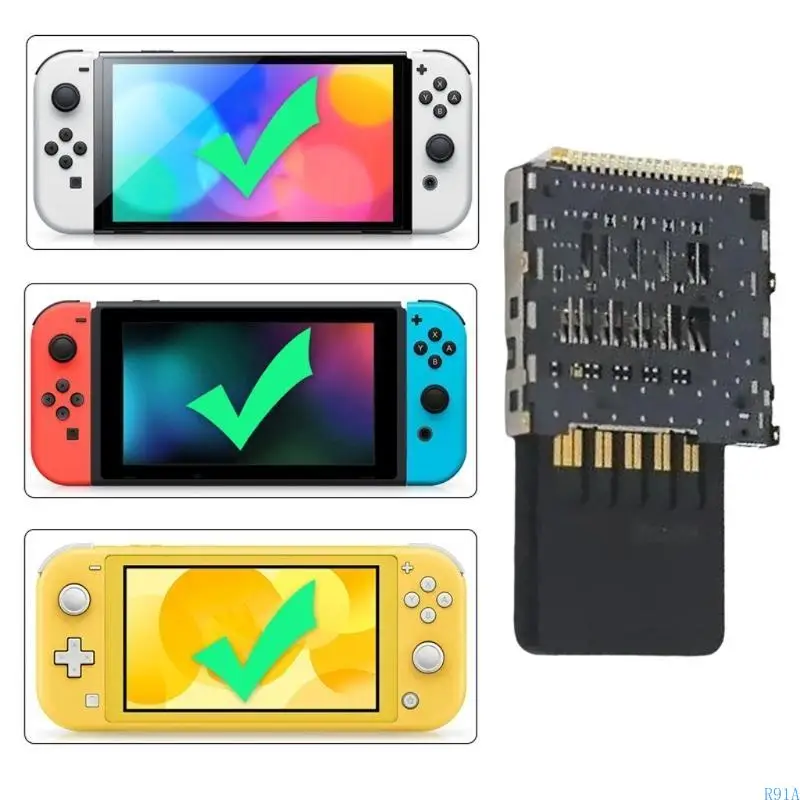 R91A Game Console Замена игровой карты Слот для ремонта консоли детали игровой карты картридж чтения