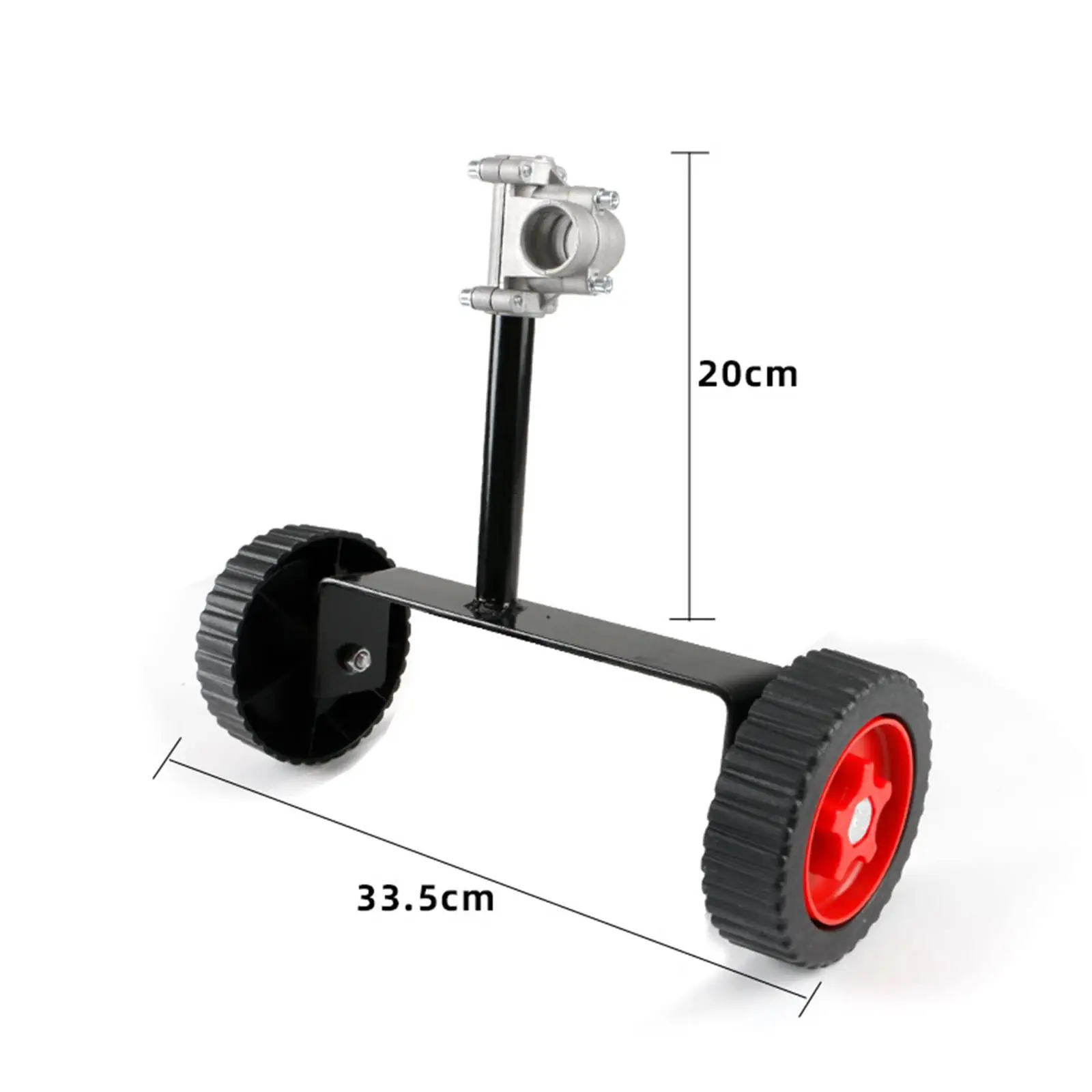 Lawn Mower Support Wheel Grass Trimmer Adjustable Support Wheels Attachment Garden Lawn Mower Cutter Power Tool Support Wheel