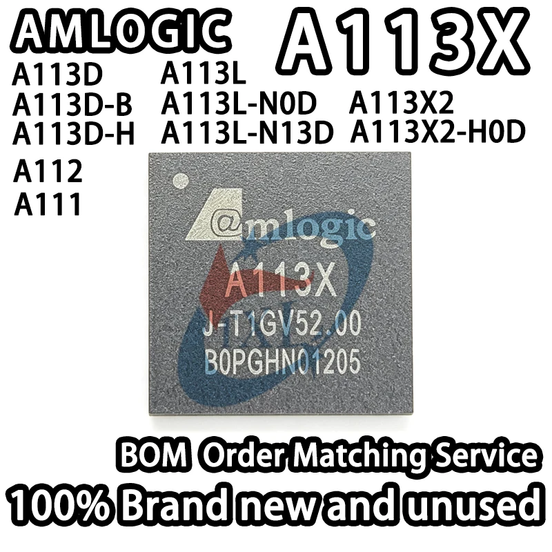 AMLOGIC A113X A113D A113L A113X2 A112 A111 A113X2-H0D A113D-B A113D-H A113L-N13D Smart Voice Audio Scene Dedicated SoC Chip
