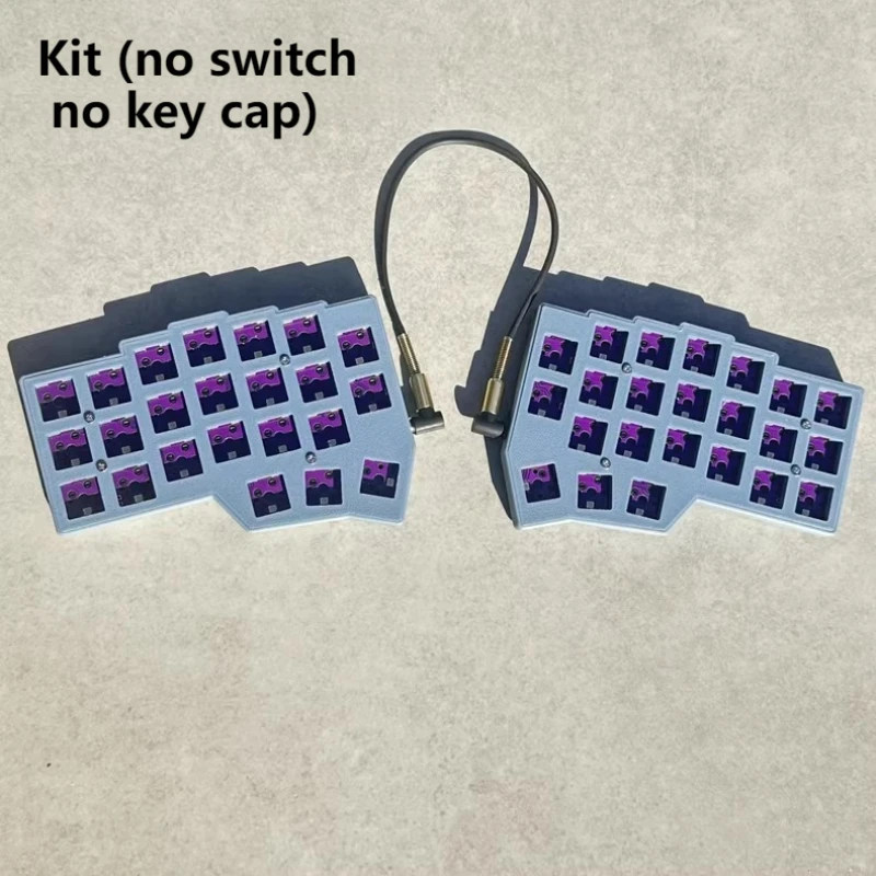 CORNE Split Keyboard Ergonomic Split RGB Backlight Hot-swappable Keyboard QMK VIAL Key Change Customized Game Split Keyboard