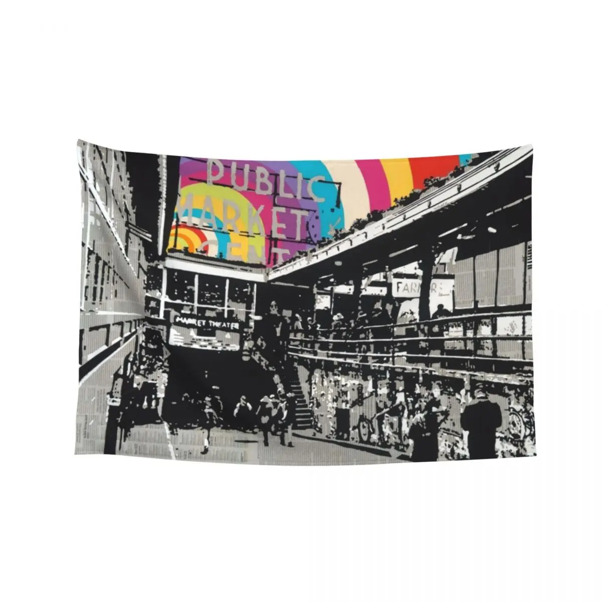 

Pike Place Tapestry Aesthetic Decoration Decorative Wall Bed Room Decoration Tapestry